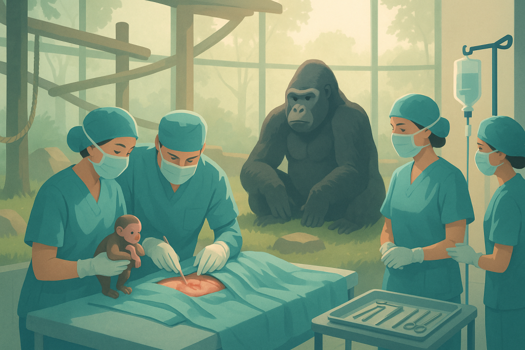 Gorilla C-Section Delivery: Rare Surgical Birth at Zoo