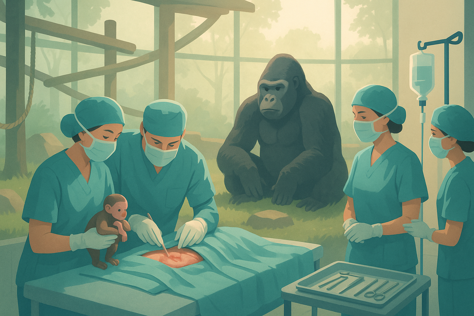 Gorilla C-Section Delivery: Rare Surgical Birth at Zoo