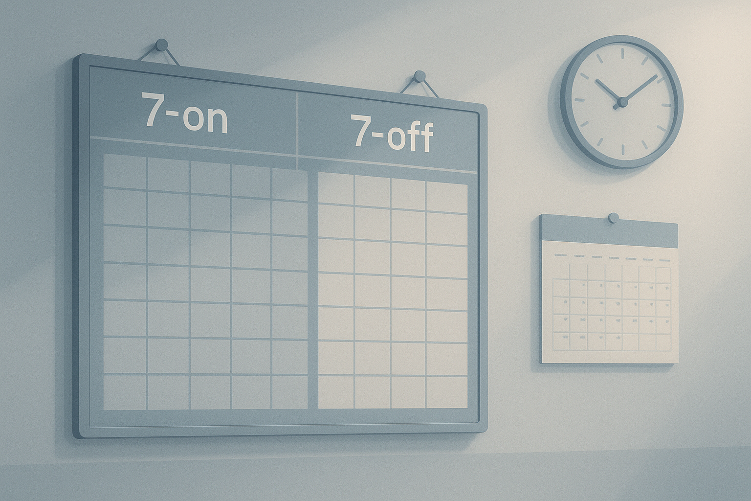 7-on 7-off schedule: how common is no vacation at work?