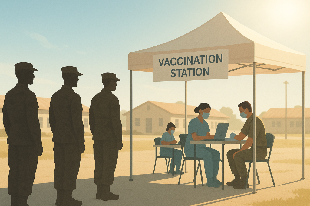 Military flu shot policy: recruits face required vaccines