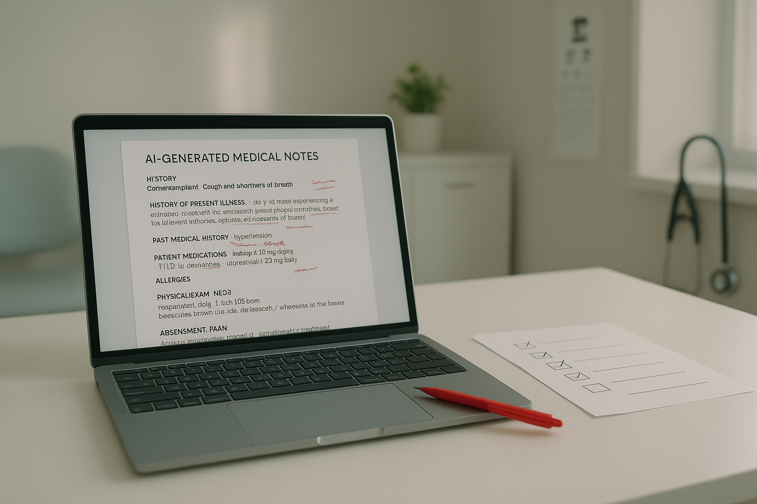 The importance of proofreading AI notes in medicine